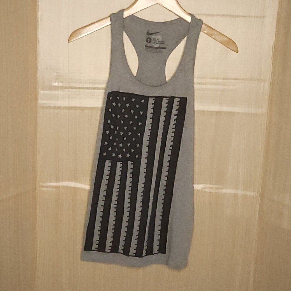 Nike USA Soccer Grey Flag Americana Tank Top Small